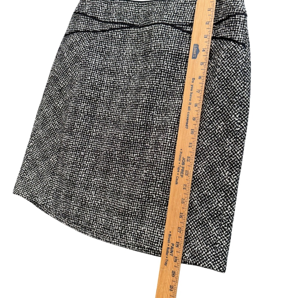 White House Black Market Skirt Womens 4 Tweed Mini A Line Academia Chic - Picture 7 of 8